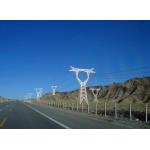 Electrical Transmission Tower Line Steel Lattice Tower 135KV for sale