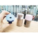 100ml 0.5g Each Press Salt Pepper Condiment Colorful Plastic Lid  Glass Jar for sale