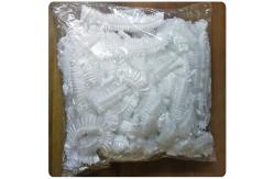China Plastic PE Shower Bath Cap Clear Disposable Waterproof For Hotel Bathroom supplier
