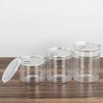 Hot Stamping 200ml Plastic Food Jar 500ml Honey Containers With Lids for sale