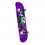YOBANG OEM Powell Peralta Skull & Sword Purple Mid Complete Skateboards - 7.5 x 28.65 for sale