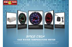 China 12v Auto Water Temperature Gauge Low Noise Aluminum Coolant Temperature Gauge supplier