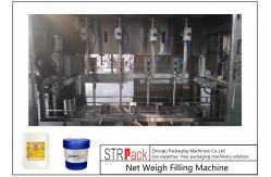China Net Weight 3KW Automatic Liquid Filling Machine 350B / H Drum Gallons supplier