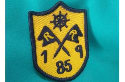 China Customized Silk / Nonwoven Embroidered Uniform Patches Military Hat Patches supplier