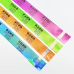 Festival Glitter Party Wristbands Adjustable Printed Bracelet With Logo for sale