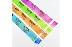 China Customized Printed Personalized Paper Wristbands For Events Synthetic supplier