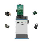 21.5 Inch Touch Display Self Service Check In Kiosk With Audible System Navigation Keypad for sale
