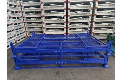 China Collapsible Pallet Cage With Powder Coating And Galvanized Finish supplier