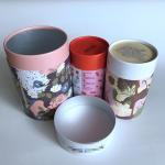 Custom Biodegradable 83.3mm A4 Kraft Paper Tube Packaging for sale