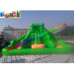 Green Waterproof Outdoor Inflatable Water Slides Commercial Water Pool Slide for sale