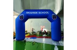 China Custom outdoor inflatable entrance start finish line arch for advertising supplier