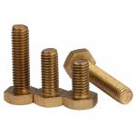 M10 Stainless Steel Brass Hex Head Bolts 6-100mm Length Grade 4.8 For Machine for sale