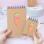 80 Sheets Cute Coil Bound Notebook , Mini Size Spiral Bound Journal For Office / School for sale