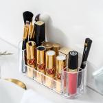 H6.8cm Humanized Plastic Makeup Storage Box With Compartments Shelf