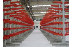 China Single Side Long Span Shelving Steel Cantilever Rack Max Load 1500kgs Per Arm supplier