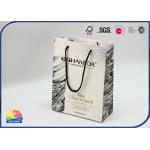 Custom Paper Shopping Bags With Nylon Handle Matte Lamination for sale