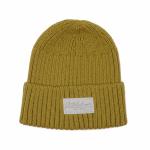 Common Fabric Knit Beanie Hats Custom Logo In Embroidery Pattern for sale