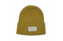 China Common Fabric Knit Beanie Hats Custom Logo In Embroidery Pattern supplier