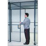 Commercial Wire Mesh Partition Panels Full Height Wire Cage Door 230 Lbs Weight for sale