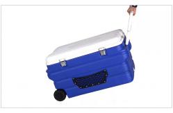 China Phefon 90L With Wheels Outdoor Ice Box Cooler Box With Ice Pack supplier