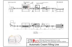 China Stable Running Bottle Filling Line Cosmetic Cream Filling Machine With Capping supplier
