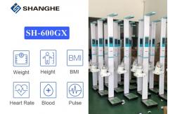 China Blood Pressure Test Hd Lcd Display 500kg Height Weight Scale supplier