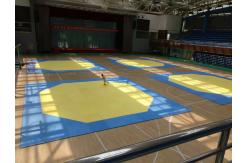 China 120kg/Cbm 1 Inch Thick Foam Exercise Mats / Taekwondo Foam Training Mats supplier
