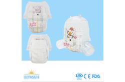 China Non Woven Fabric Soft Baby Pull Up Pants With 3D Leak Prevention Channel supplier