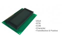 China RY-C204LYILYW STN Yellow - Green Character LCD Module With SPLC780D1-021A IC supplier