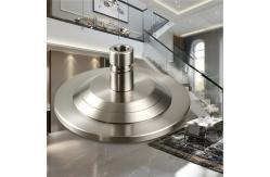 China Stylish PVD Stainless Steel Handrails with Round Plate Cover for Glass Applications supplier
