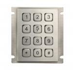 Industrial mini Rear Panel Mouting Steel Metal Numeric Keypad with USB or RS232 Interface for sale