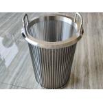High Strength Stainless Steel Carbon Steel Wire Screens V Shaped Slot Opening 0.02mm~15mm for sale