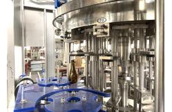 China Glass Bottled Carbonated Beer Filling Machine Rinsing Capping 3 In 1 Packing Equipment supplier