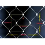 Durable Decorative Cable Mesh Netting Fabric Stainless Steel 60 Degree Angle for sale