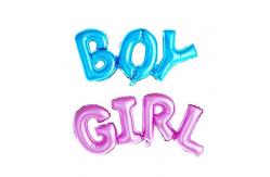 China Gender Reveal Alphabet Party Foil Balloon Mylar Helium Balloon supplier