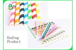 China 60GSM FDA Approved All Yellow Stripe Paper Harmless To Make Straw Paper supplier