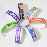 PP Synthetic Paper Wristband Logo Printed Water/Sweat Resistant for Event Entry