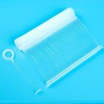 Polypropylene Plastic Tag Fastener 25mm Hook Ring Hanging for sale