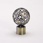 China Antique Art Iron pole finials Curtain Hardware Accessories for sale