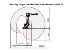 China Abb Irb 4600 Weight 445Kg Payload 45KG Industrial Robot Industry supplier