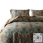 Quilt Cover Made Of Long Staple Cotton, Four Piece American Style Bed Sheet, Made Of Pure Cotton With Branches for sale