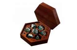 China Portable Antiwear Dice Box Set , Lightweight 7 Piece Polyhedral Dice Set supplier