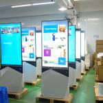 49inch double-sided display Ultra-thin advertising player floor standing digital signage for sale