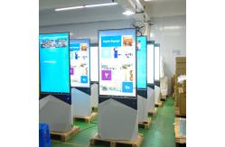 China 49inch double-sided display Ultra-thin advertising player floor standing digital signage supplier
