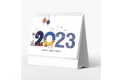 China Cardboard 190x260mm Printable Desk Calendar Double Wire O Binding supplier