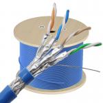 China Factory CAT8 Ethernet Cable 1000ft High Speed 40Gbps 2000MHz SFTP 22AWG CAT8 LAN Cable for sale