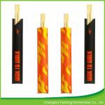 Bamboo Chinese Takeaway Chopsticks 23cm Natural Twins Open Paper Packing for sale