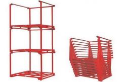 China Steel Metal Q235B Stackable Pallet Racks Anti Corrosion Save Space supplier