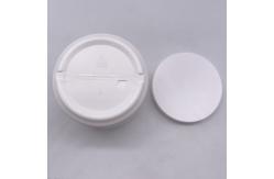 China UV Proof 350ml HDPE Material Plastic Jar for Cosmetic Cream Customizable Logo WHITE supplier
