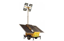 China Solar Led Lighting Trailer Mounted 7 Meters Telescopic Mast For Mining Lighting supplier